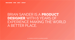Desktop Screenshot of briansander.com