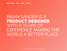 Tablet Screenshot of briansander.com